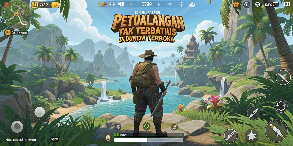 Tampilan menarik dari gameplay dunia terbuka C789 yang menyenangkan.