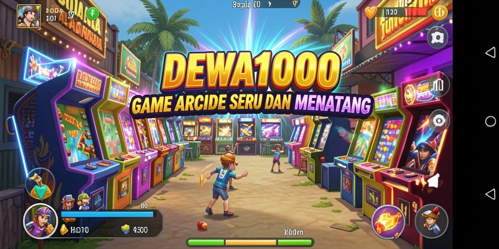 Tampilan seru gameplay DEWA1000 yang penuh aksi.