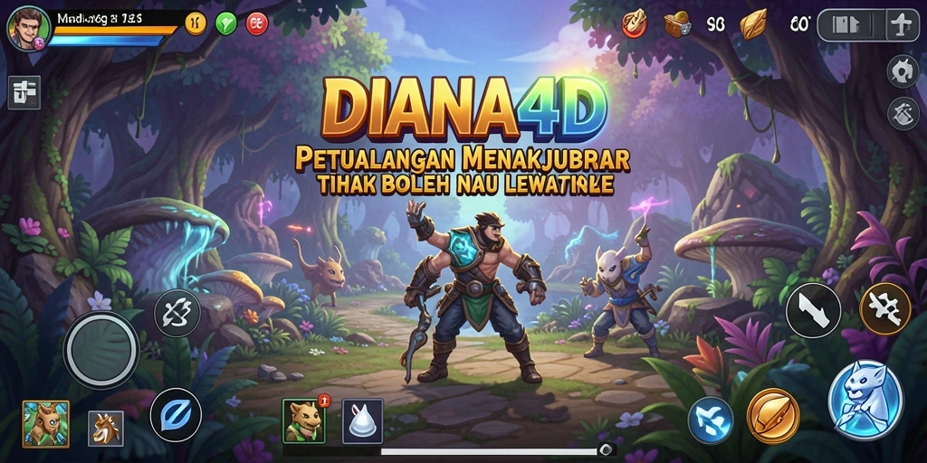 Tampilan gameplay DIANA4D dengan aksi petualangan yang mendebarkan.