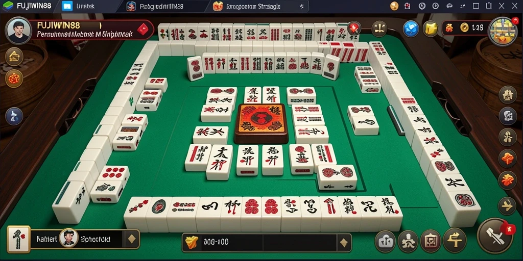 Tampilan gameplay FUJIWIN88 yang menarik dalam Mahjong.