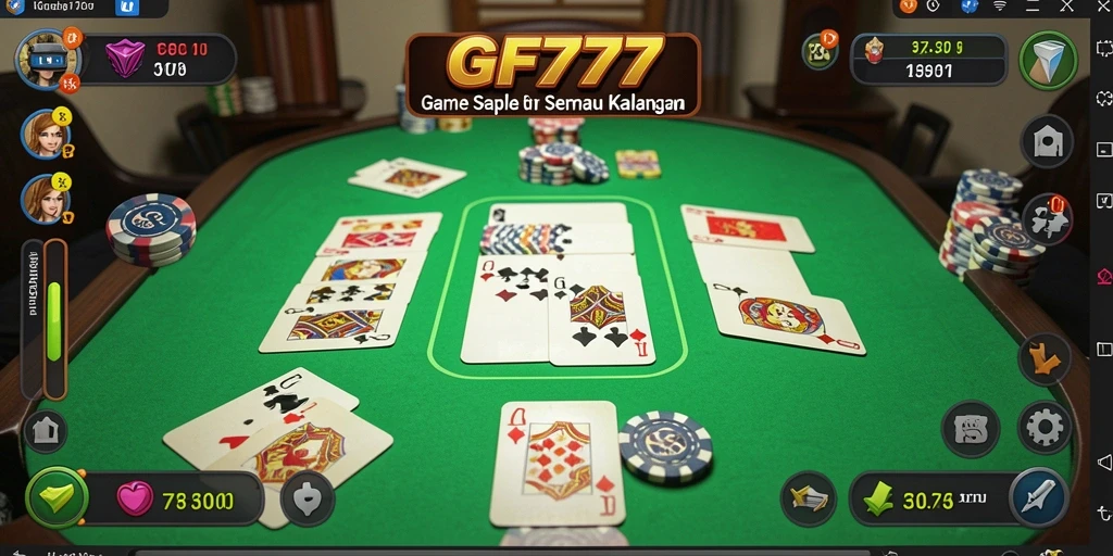 Tampilan permainan Gaple di GF777 yang menarik dan interaktif.