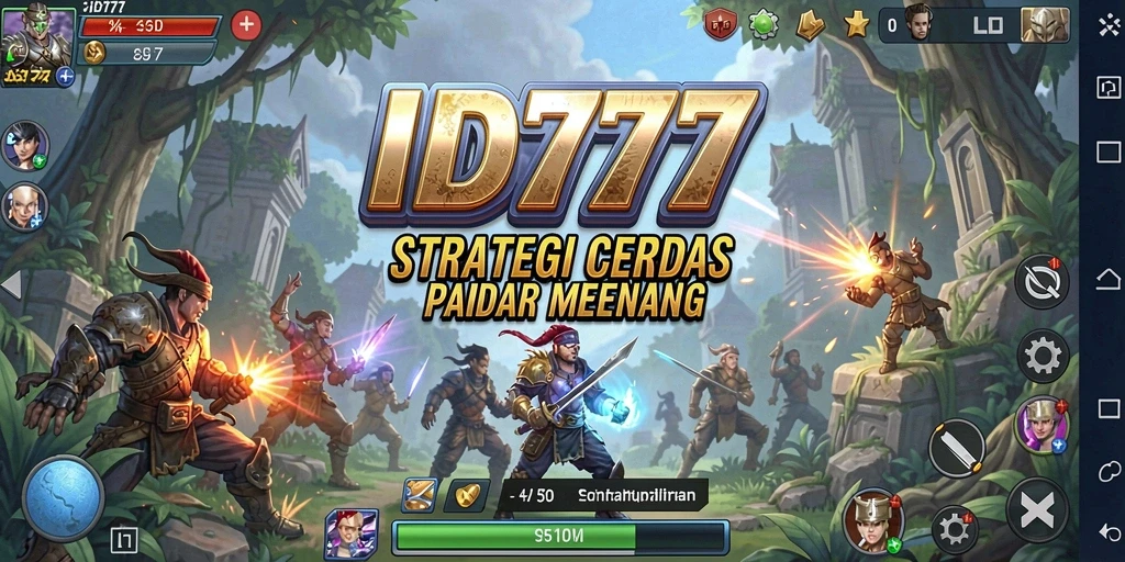 Screenshot utama ID777 menampilkan gameplay strategis yang intens.