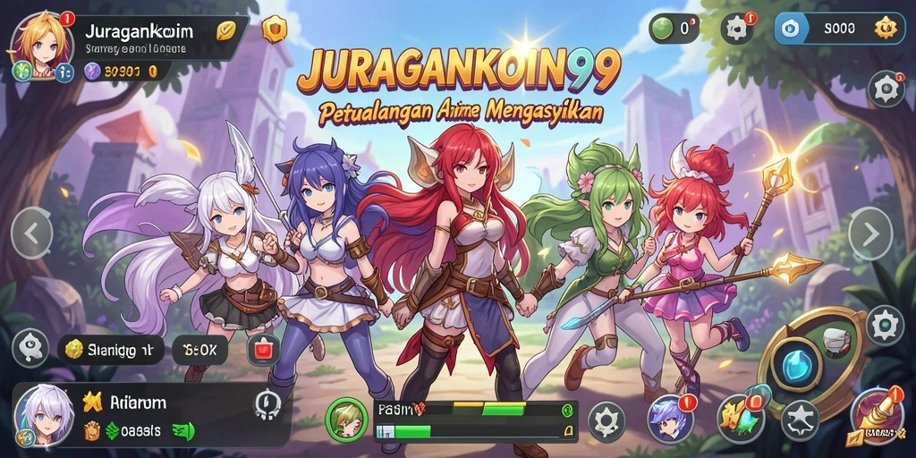 Screenshot JURAGANKOIN99 menampilkan aksi seru di dunia Anime.