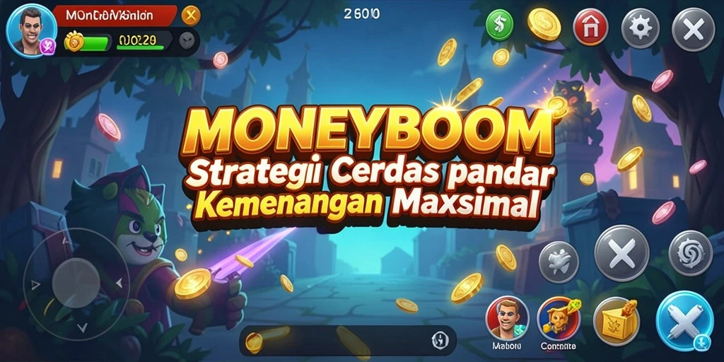 Menampilkan gameplay seru dari <strong>MONEYBOOM</strong> yang penuh strategi.