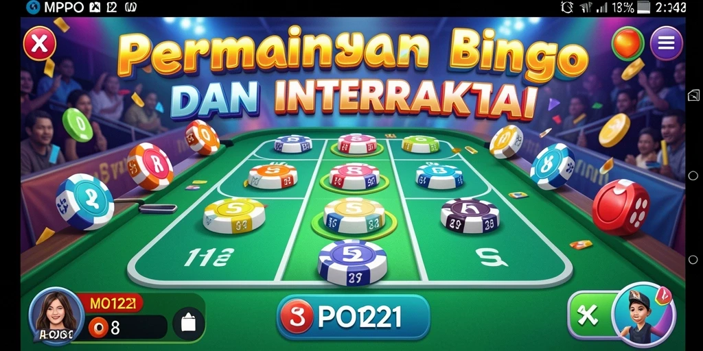 Tampilan permainan Bingo seru di aplikasi MPO1221.
