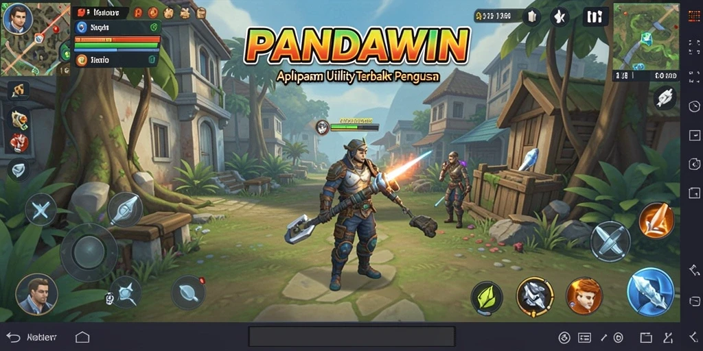 Screenshot utama PANDAWIN menampilkan antarmuka aplikasi Utility.