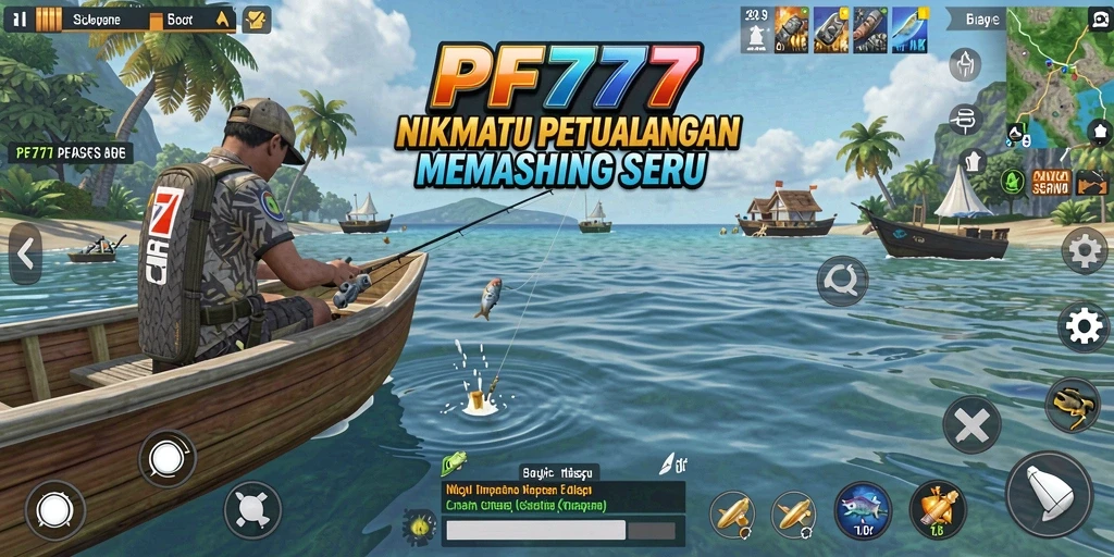 Tampilan permainan PF777 dengan aksi memancing seru dan grafis menawan.