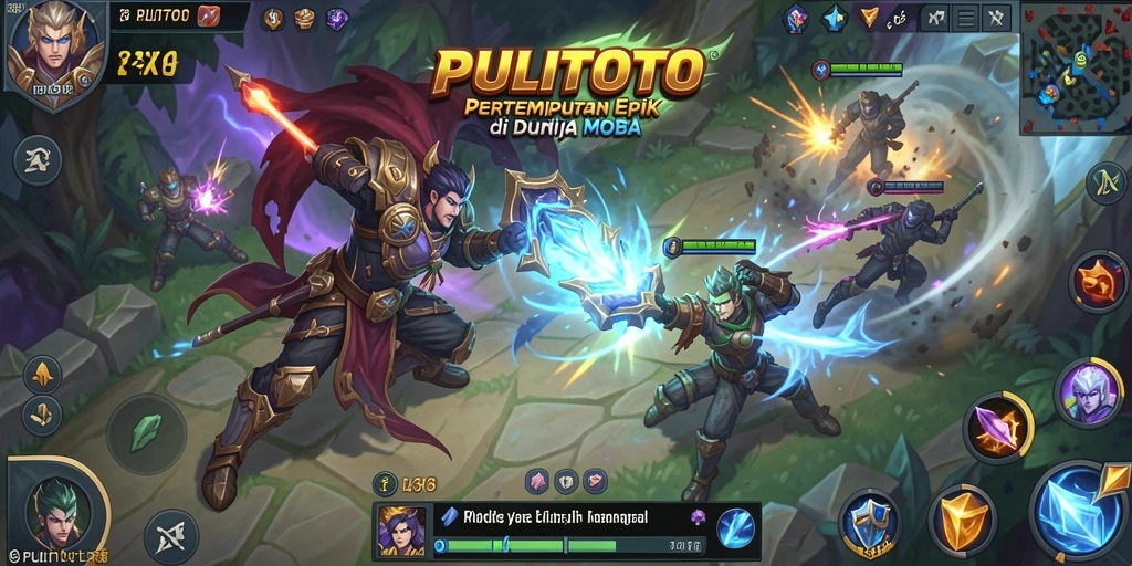 Gameplay seru di PULITOTO dengan pertarungan real-time.