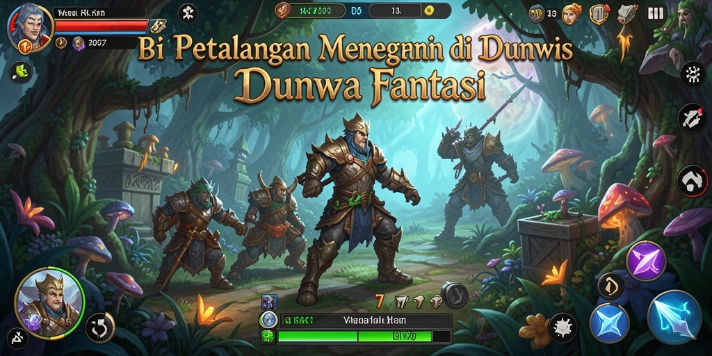 Gameplay RK77 yang menegangkan dalam dunia petualangan.