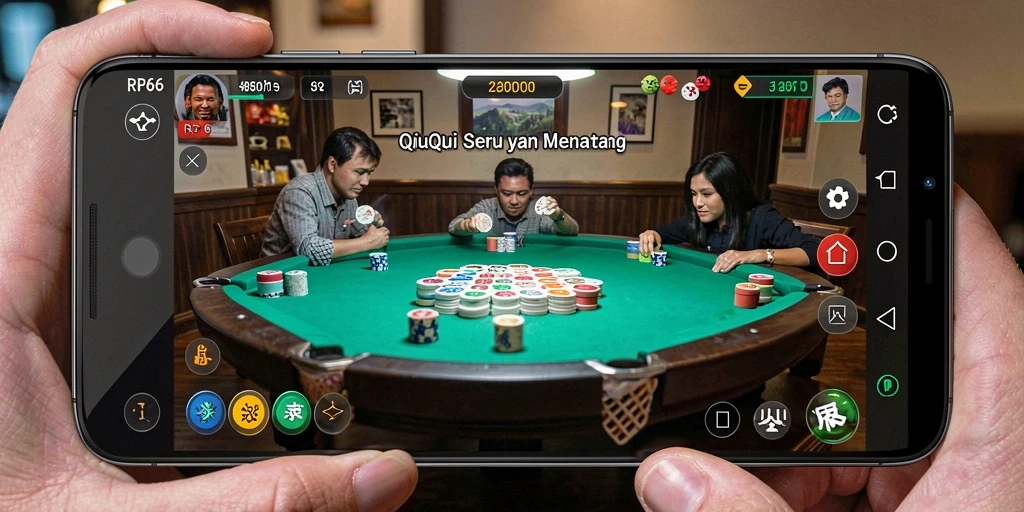 Screenshot gameplay QiuQiu RP66 yang seru.