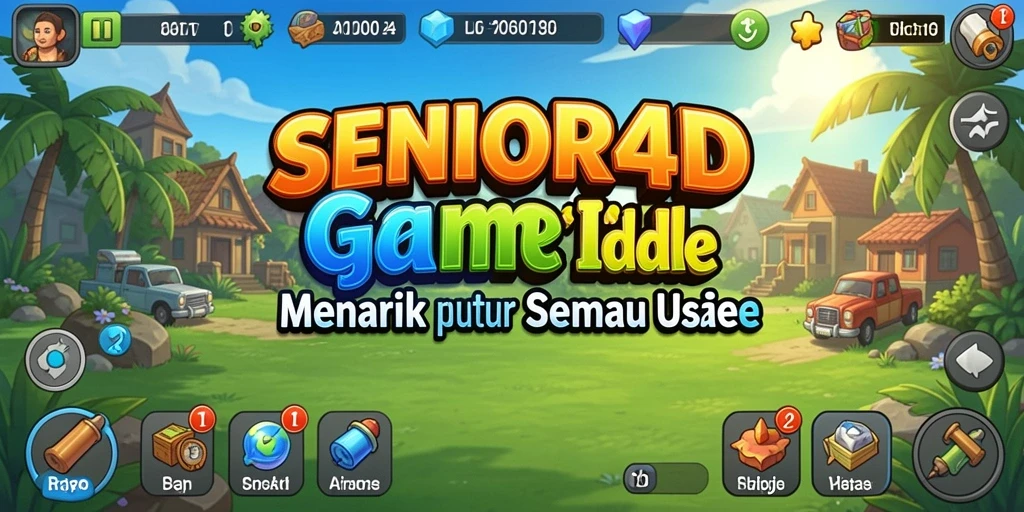 Tampilan menarik dari gameplay SENIOR4D yang santai dan mengasyikkan.