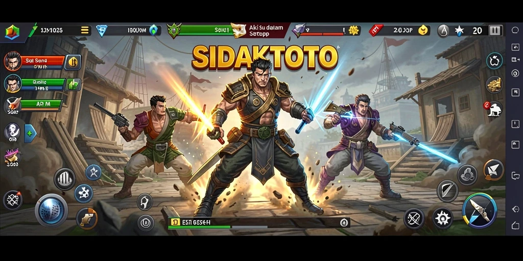 Tampilan aksi intens dalam SIDAKTOTO yang menantang.