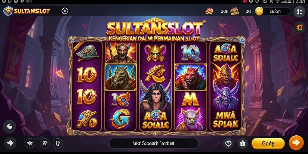 Tampilan mendebarkan dari gameplay horror SULTANSLOT.