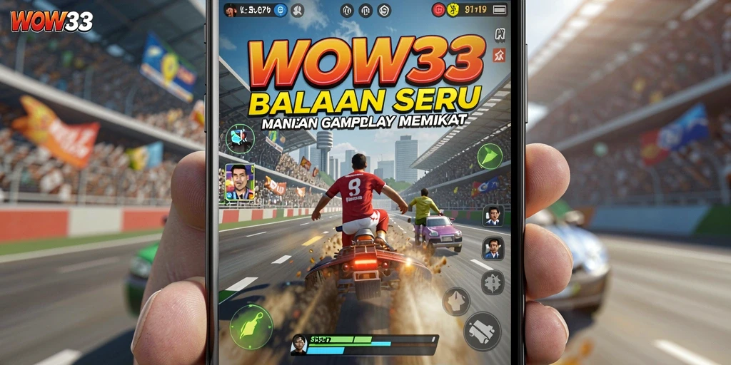 Gameplay WOW33 menampilkan aksi balapan yang mendebarkan dan grafis yang memukau.